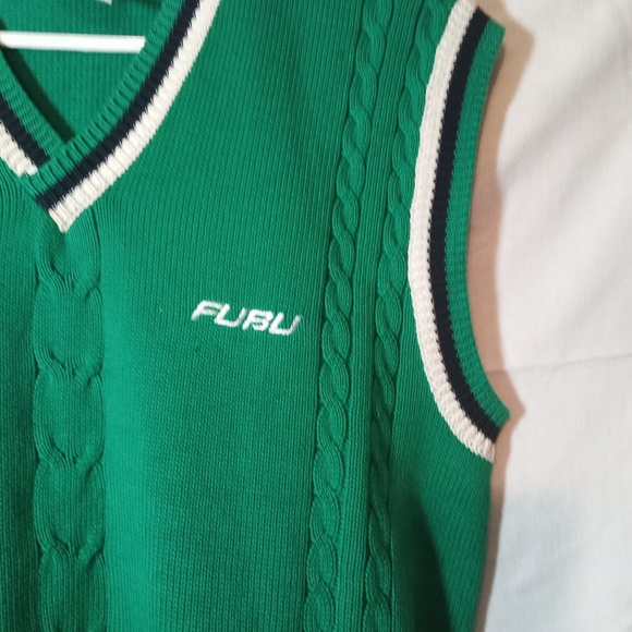 FUBU SWEATER VEST SIZE LARGE 100% COTTON - Picture 6 of 6